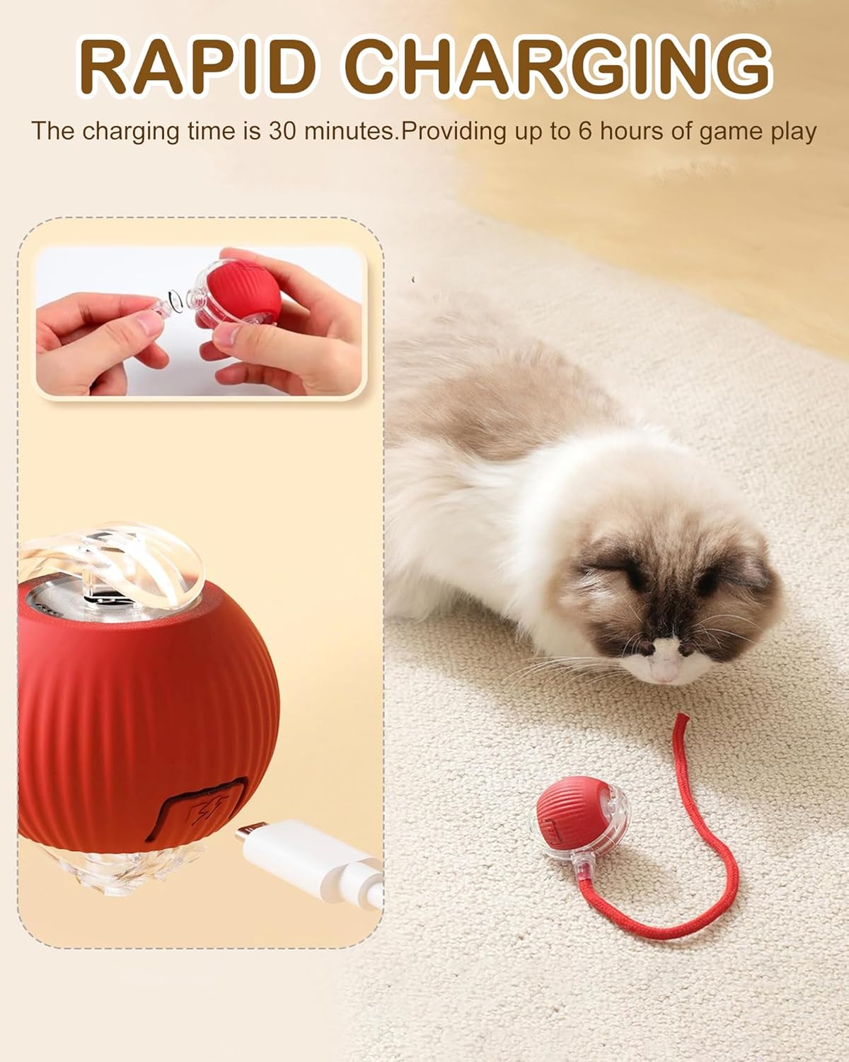 Interactive Cat Toy Balls