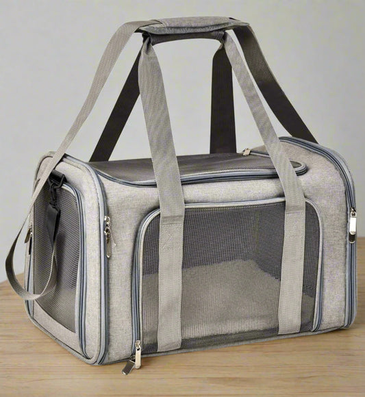 Cat Carriers Small Dog Puppy Carrier Pet Carrier Bag for Small Cats Dogs Puppies up to 4Kg, Airline Approved Small Dog Carrier Soft Sided, Collapsible Travel Puppy Carrier